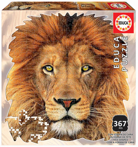 LION ANIMAL FACE SHAPED PUZZLE