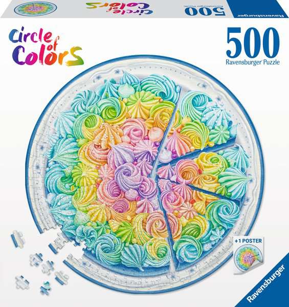 Cake 500 Pc Puzzle | Circle color