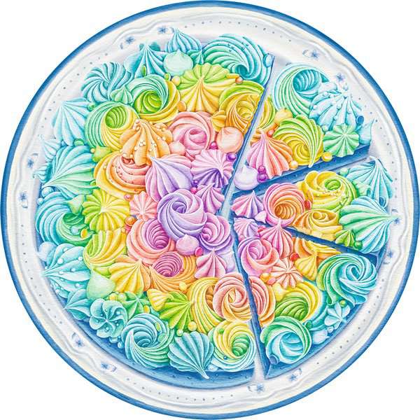 Cake 500 Pc Puzzle | Circle color