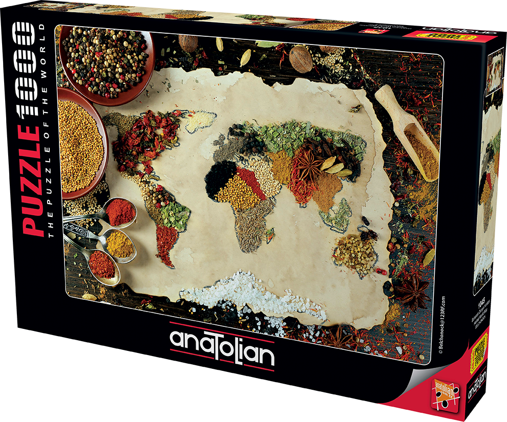 خريطة العالم العشبية | Puzzle | Anatolian خريطة العالم العشبية | Puzzle | Anatolian