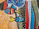Lady with Fish - Magnolia Puzzle