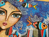 Lady with Fish - Magnolia Puzzle
