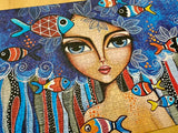 Lady with Fish - Magnolia Puzzle