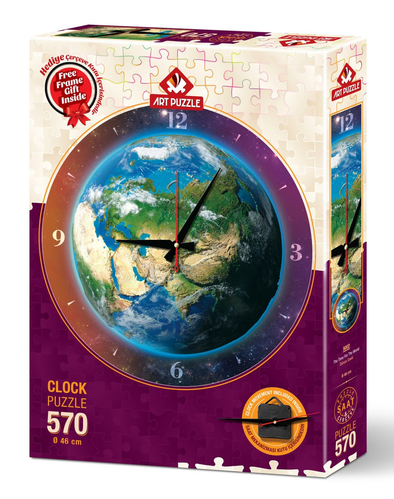 The Time For The World - Clock Puzzle | Number of Pieces | art puzzle | Puzzle The Time For The World - Clock Puzzle | Number of Pieces | art puzzle | Puzzle