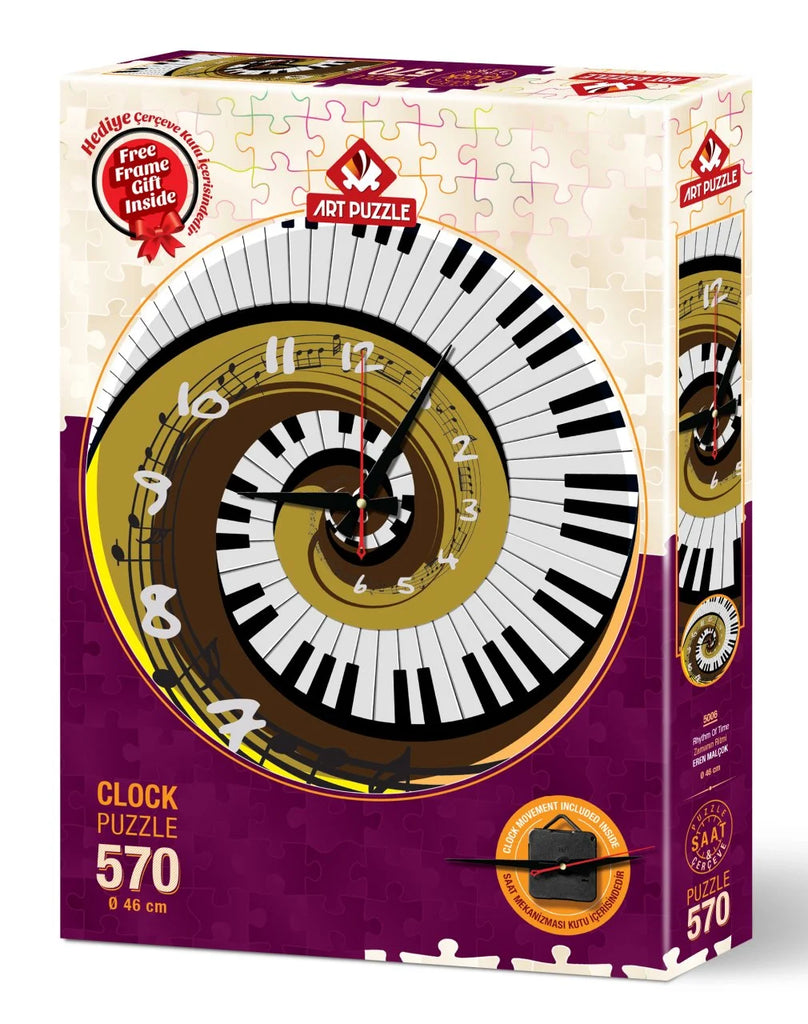 Rhythm Of Time - Clock Puzzle | Number of Pieces | art puzzle | Puzzle Rhythm Of Time - Clock Puzzle | Number of Pieces | art puzzle | Puzzle