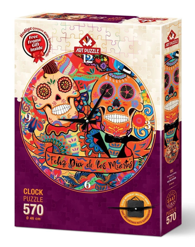 The Happy Ending- Clock Puzzle | Number of Pieces | art puzzle | Puzzle The Happy Ending- Clock Puzzle | Number of Pieces | art puzzle | Puzzle