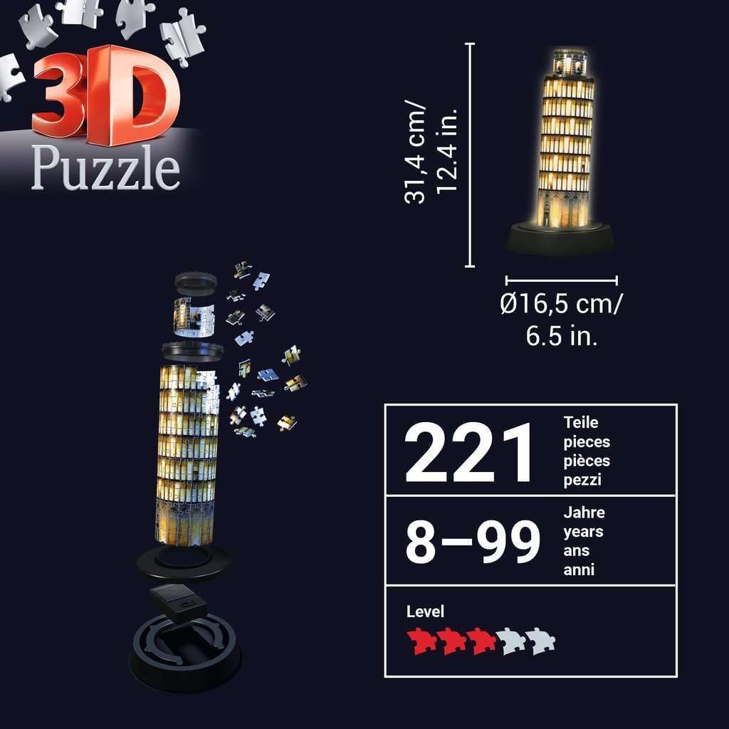 ساعة بيغ بن 224 قطعة ثلاثية الأبعاد | Puzzle | Ravensburger ساعة بيغ بن 224 قطعة ثلاثية الأبعاد | Puzzle | Ravensburger
