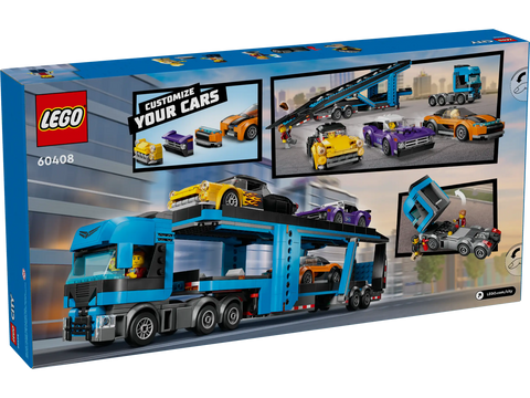 LEGO City Car Transporter Truck with Sports Cars 60408 - Vehicle Set
