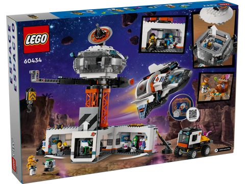 LEGO City Space Base and Rocket Launchpad 60434 - Space Exploration Set