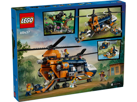 LEGO City Jungle Explorer Helicopter at Base Camp 60437 - Adventure Set