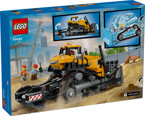 LEGO City Yellow Bulldozer 60466 - Construction Vehicle Set