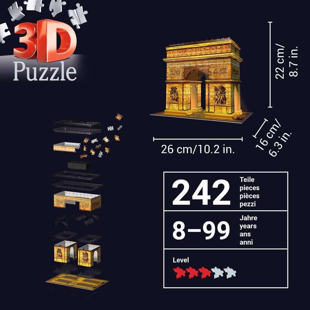 ساعة بيغ بن 224 قطعة ثلاثية الأبعاد | Puzzle | Ravensburger ساعة بيغ بن 224 قطعة ثلاثية الأبعاد | Puzzle | Ravensburger
