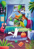 Girl & Cats - Magnolia Puzzle