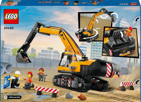 LEGO City Tracked Excavator 60420 - Construction Vehicle Building Set