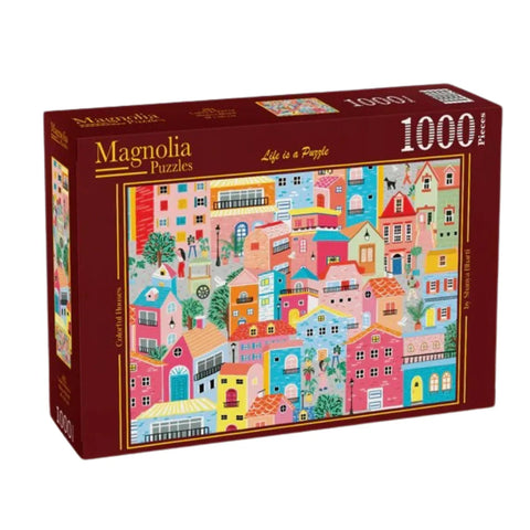 Colorful Houses - Magnolia Puzzle