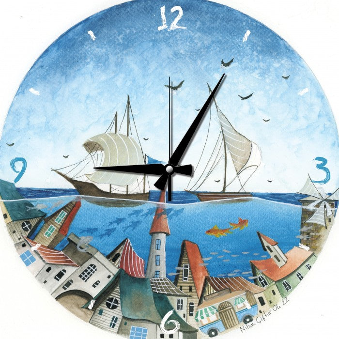 Aqua City - Clock Puzzle | Number of Pieces | art puzzle | Puzzle Aqua City - Clock Puzzle | Number of Pieces | art puzzle | Puzzle
