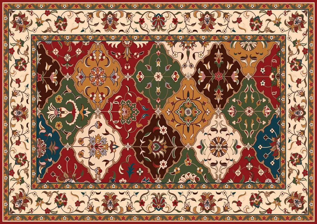 Anatolian Flowers, Carpet Motif | Number of Pieces | art puzzle | Puzzle Anatolian Flowers, Carpet Motif | Number of Pieces | art puzzle | Puzzle