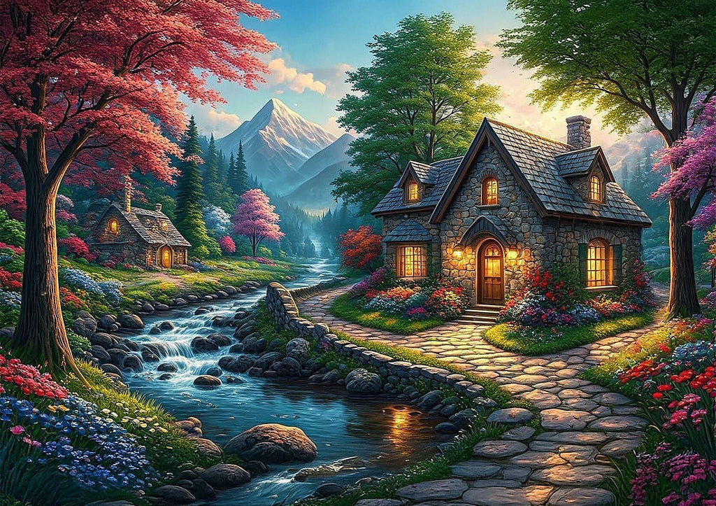 Paradise Valley | Number of Pieces | art puzzle | Puzzle Paradise Valley | Number of Pieces | art puzzle | Puzzle