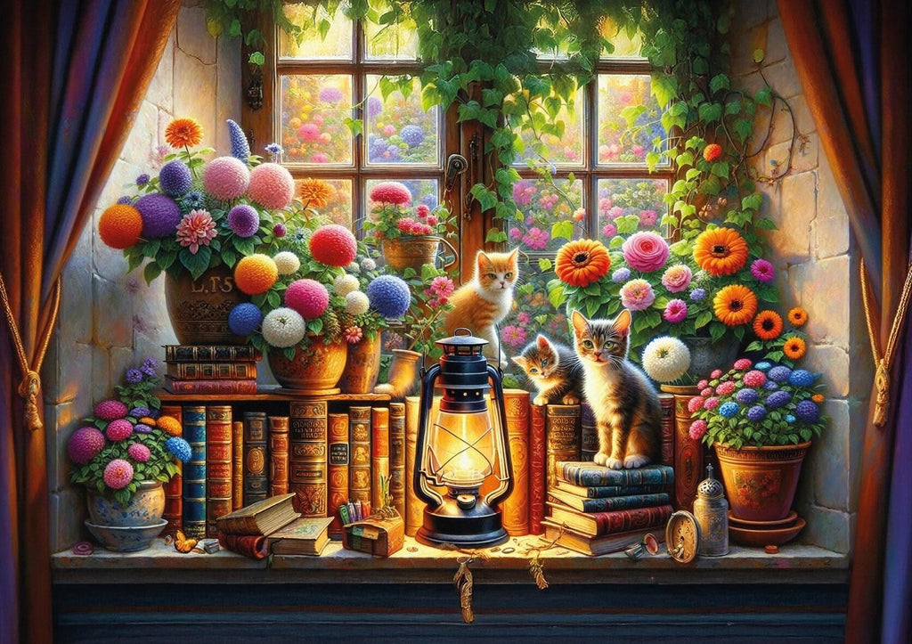 The Book Garden | Puzzle | art puzzle The Book Garden | Puzzle | art puzzle