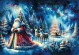 Santa Under the Northen Lights