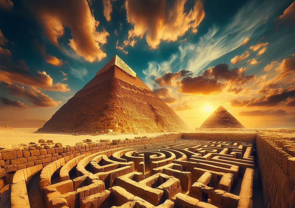 Egyptian Pyramids | Number of Pieces | art puzzle | Puzzle Egyptian Pyramids | Number of Pieces | art puzzle | Puzzle