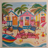 Beach Huts - Magnolia Puzzle