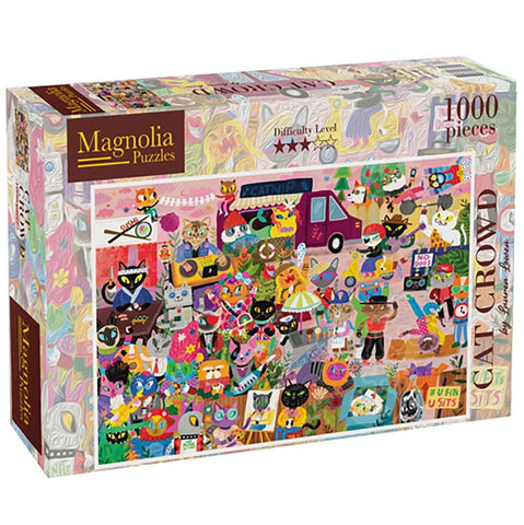 Cat Crowd - Magnolia Puzzle