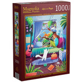 Girl & Cats - Magnolia Puzzle