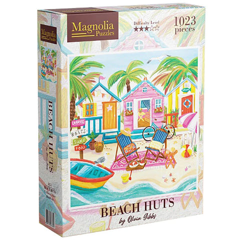Beach Huts - Magnolia Puzzle