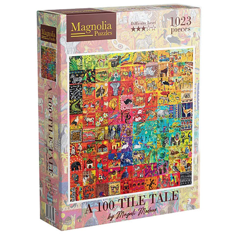 A 100 Tile Tale - Magnolia Puzzle
