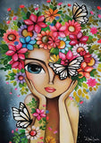 Lady with Flowers - Magnolia Puzzle