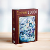 Midnight Blue - Magnolia Puzzle - Puzzlers Jordan
