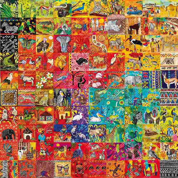 A 100 Tile Tale - Magnolia Puzzle