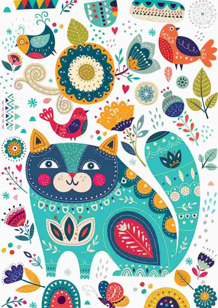 Cat & Birds - Yazz Puzzle