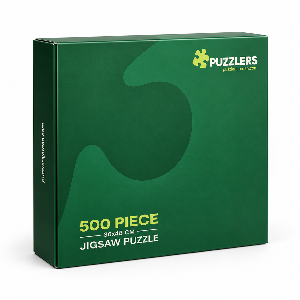 Puzzlers Jordan 500 piece plain box without image sleeve