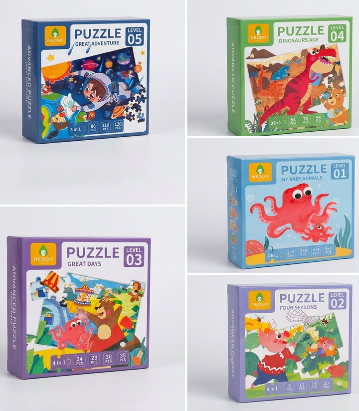 Kids Puzzle : Level 1 to Level 5