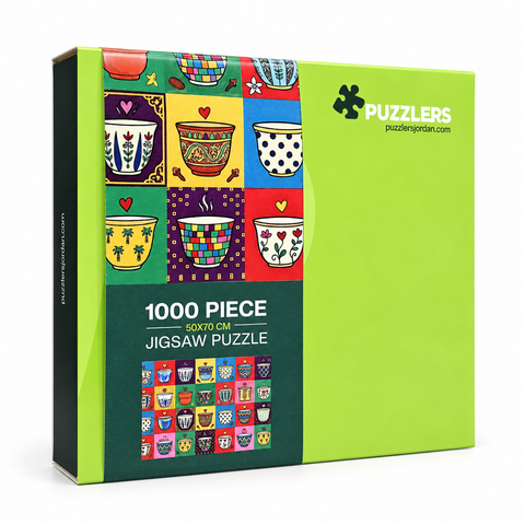 Sada — سادة 1000-piece puzzle: box studio view
