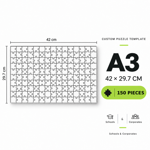 A3 custom puzzle 42 x 29.7 cm 150 pieces