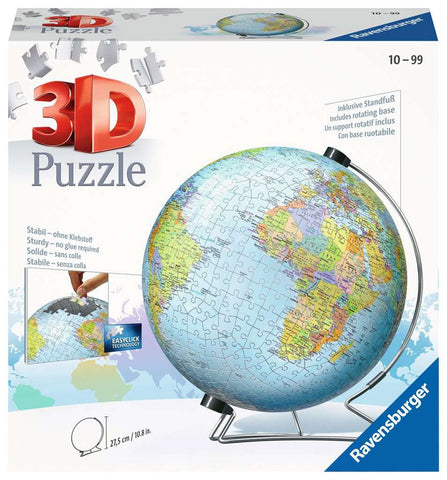 World map ball puzzle