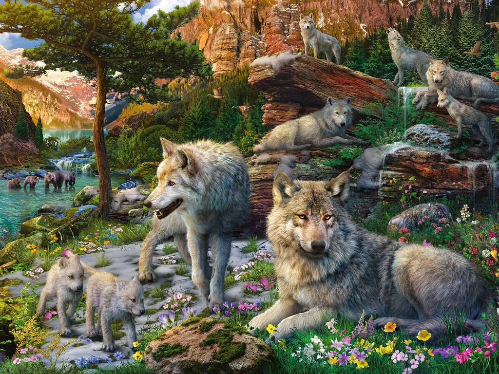 الذئاب في الربيع | Puzzle | Ravensburger الذئاب في الربيع | Puzzle | Ravensburger