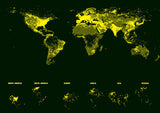 WORLD MAP NEON