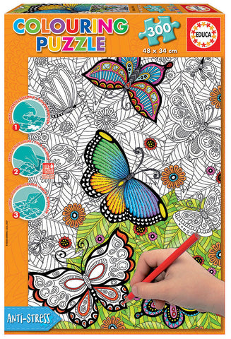 ALL GOOD THINGS ARE WILD AND FREE  COLOURING PUZZLE