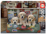 PUPPIES IN THE LUGGAGE