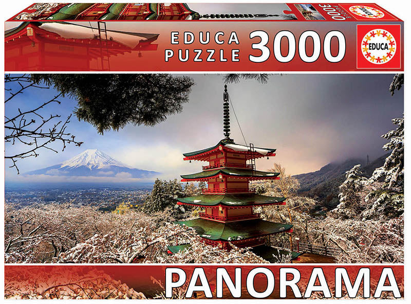 جبل فوجي ومعبد تشوريتو، بانوراما اليابان | Puzzle | educa جبل فوجي ومعبد تشوريتو، بانوراما اليابان | Puzzle | educa