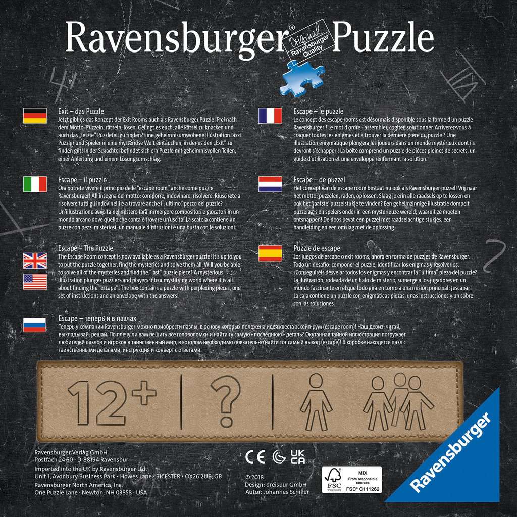لغز الهروب: مرصد الفضاء 759 قطعة | Puzzle | Ravensburger لغز الهروب: مرصد الفضاء 759 قطعة | Puzzle | Ravensburger