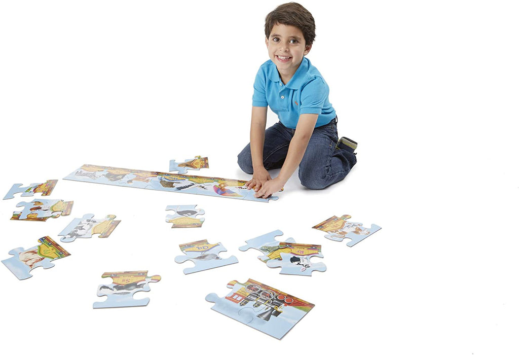 Alphabet Train Floor 28pc Floor Puzzle | Puzzle | Melissa & Dough Alphabet Train Floor 28pc Floor Puzzle | Puzzle | Melissa & Dough