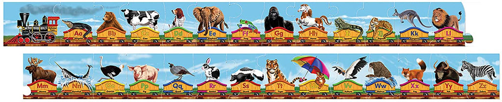 Alphabet Train Floor 28pc Floor Puzzle | Puzzle | Melissa & Dough Alphabet Train Floor 28pc Floor Puzzle | Puzzle | Melissa & Dough