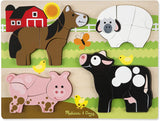 Farm Animals Wooden Chunky Jigsaw Puzzle (20 pcs) - Puzzlers Jordan
