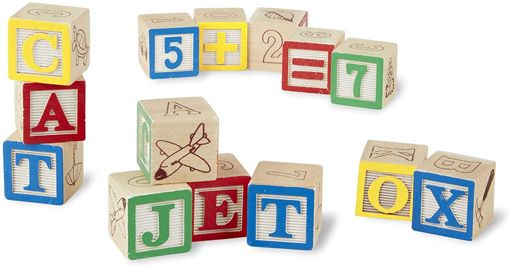 مكعبات خشبية ABC/123 | Puzzle | Melissa & Dough مكعبات خشبية ABC/123 | Puzzle | Melissa & Dough