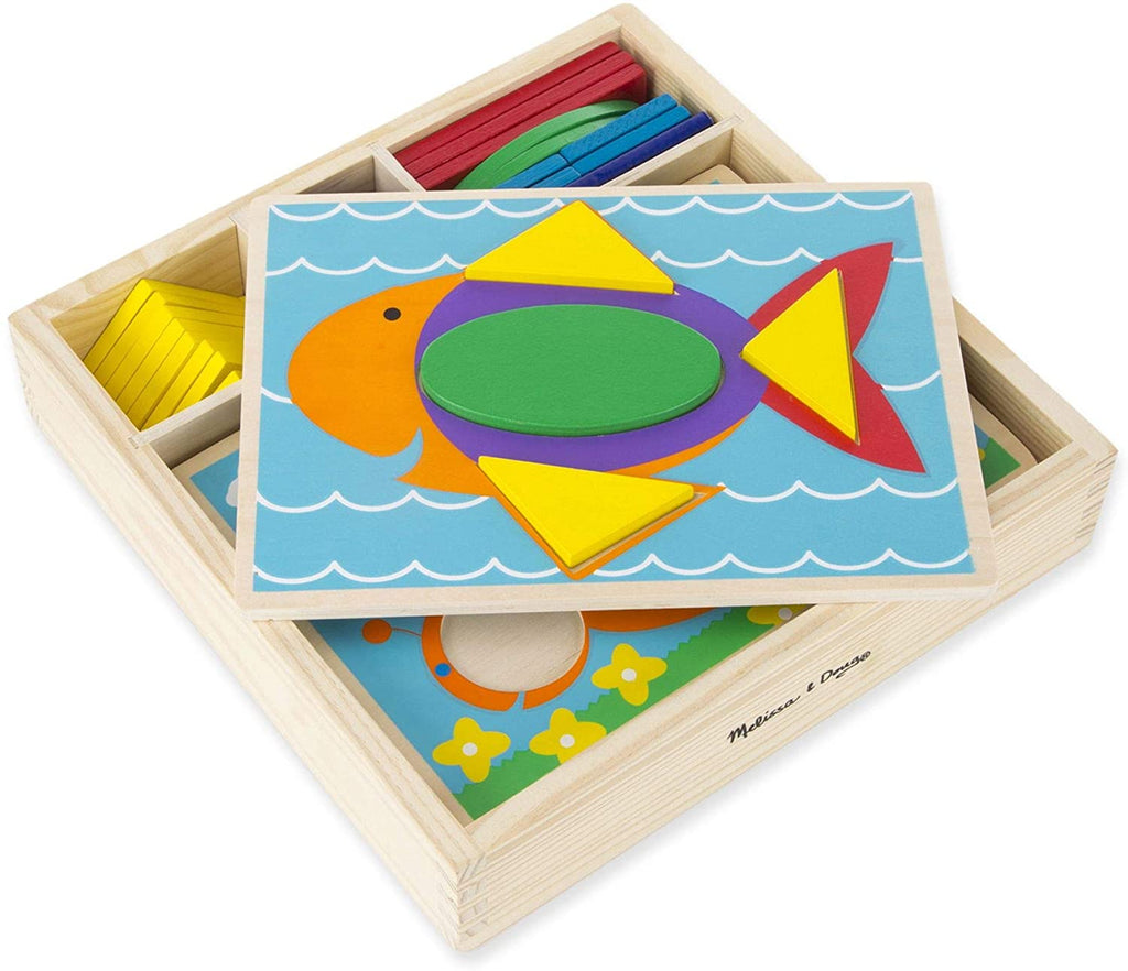 Beginner Pattern Blocks | Puzzle | Melissa & Dough Beginner Pattern Blocks | Puzzle | Melissa & Dough